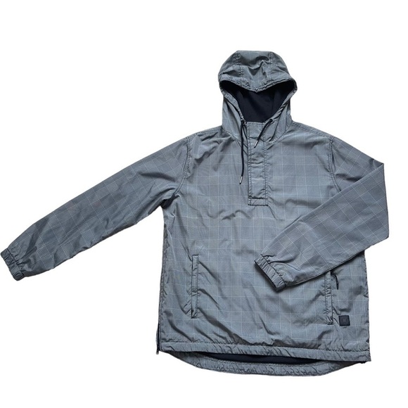 American Eagle Outfitters Men’s Houndstooth Plaid Windbreaker Jacket Size M - Picture 1 of 10